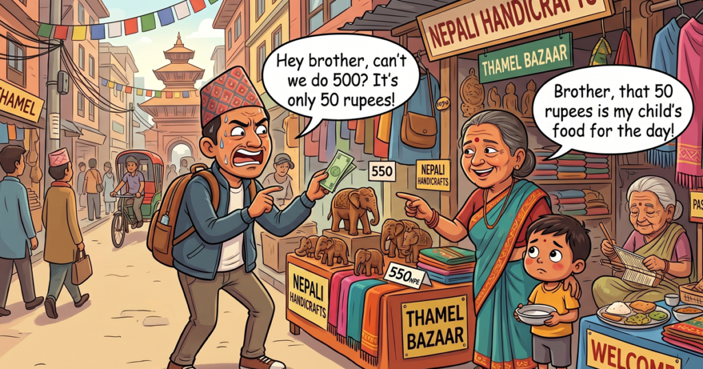 Don't over bargain in nepal