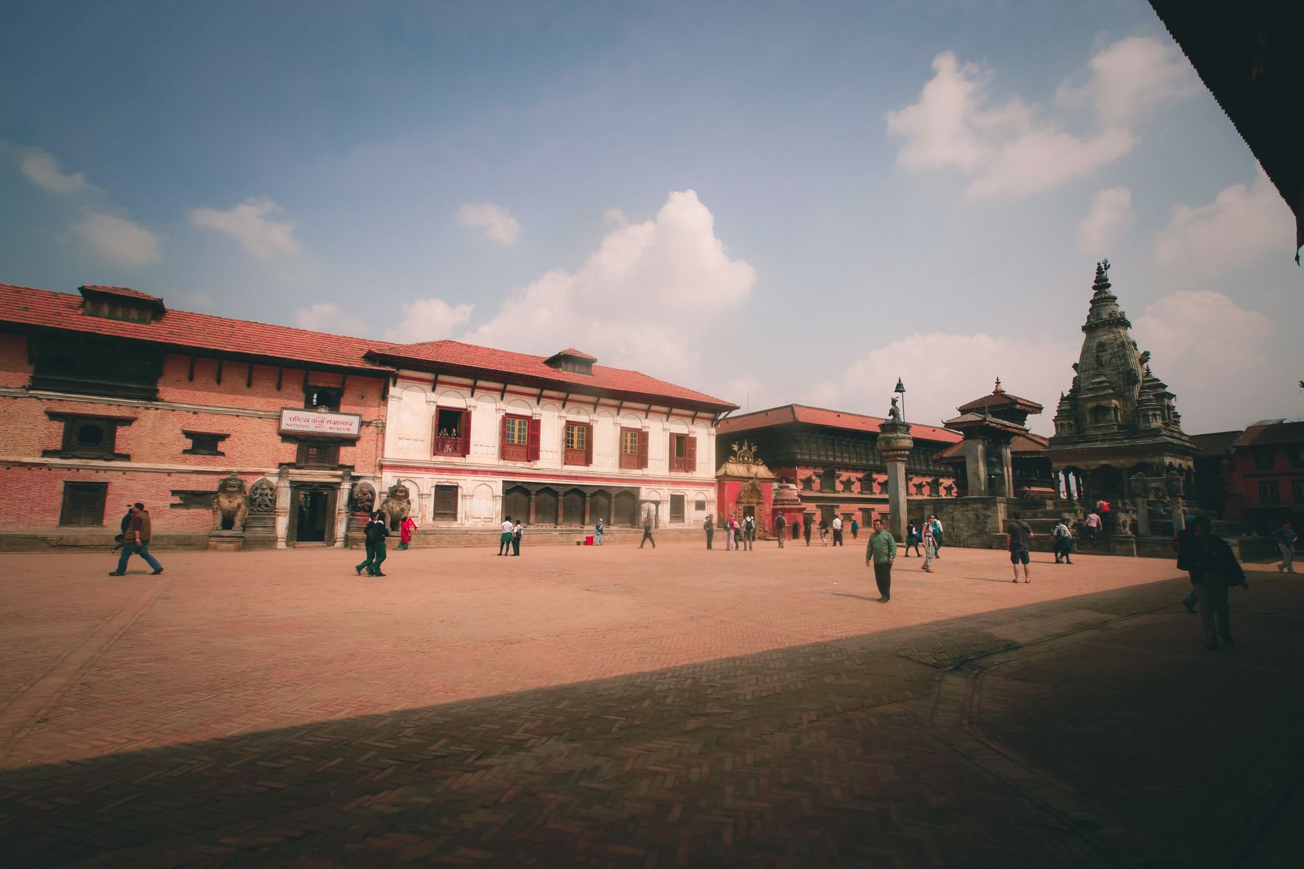 Historic courtyard in Kathmandu Durbar Square near the site of the Kot Massacre